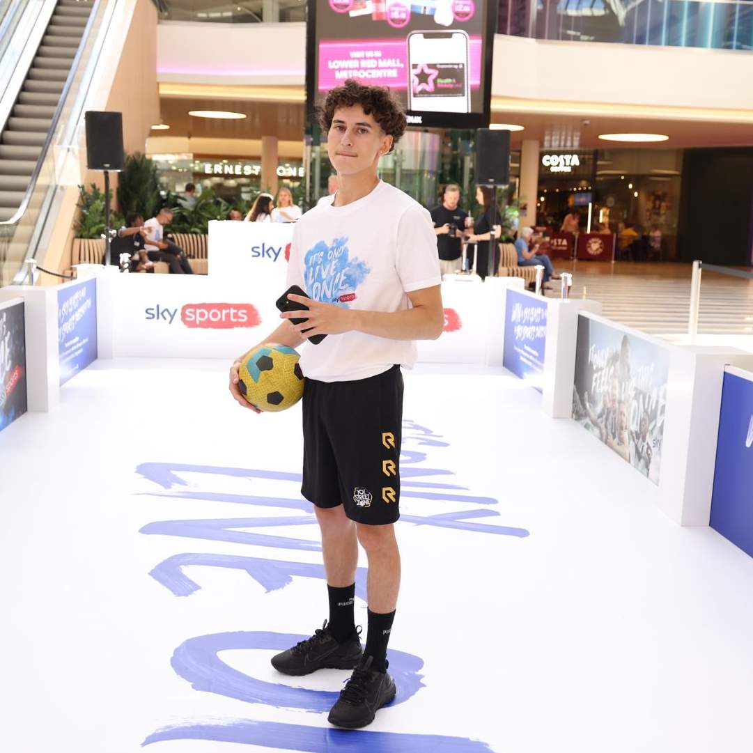 panna player jacopo with football in london
